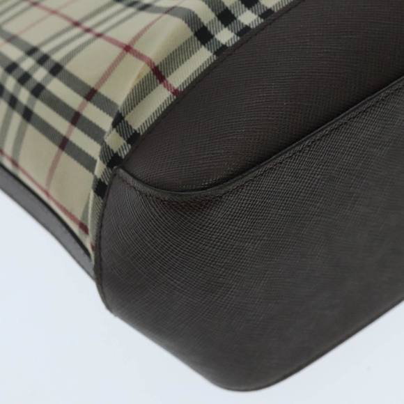 BURBERRY Nova Check Tote Bag Canvas Beige Auth 95891 - Picture 14 of 16
